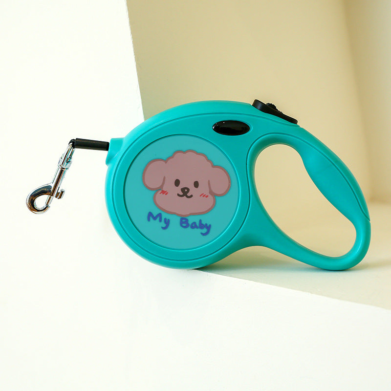 Pet Retractable Cartoon Leash Walking Control Rope