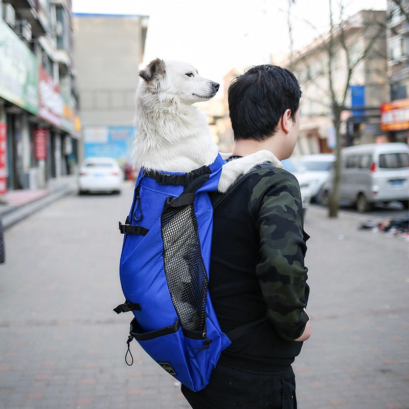Portable Double Shoulder Pet Carrier Backpack For Outdoor Travel