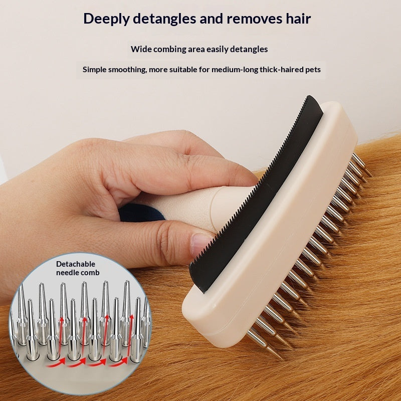 Pet Grooming Brush For Removing Loose Hair Detangling Fur