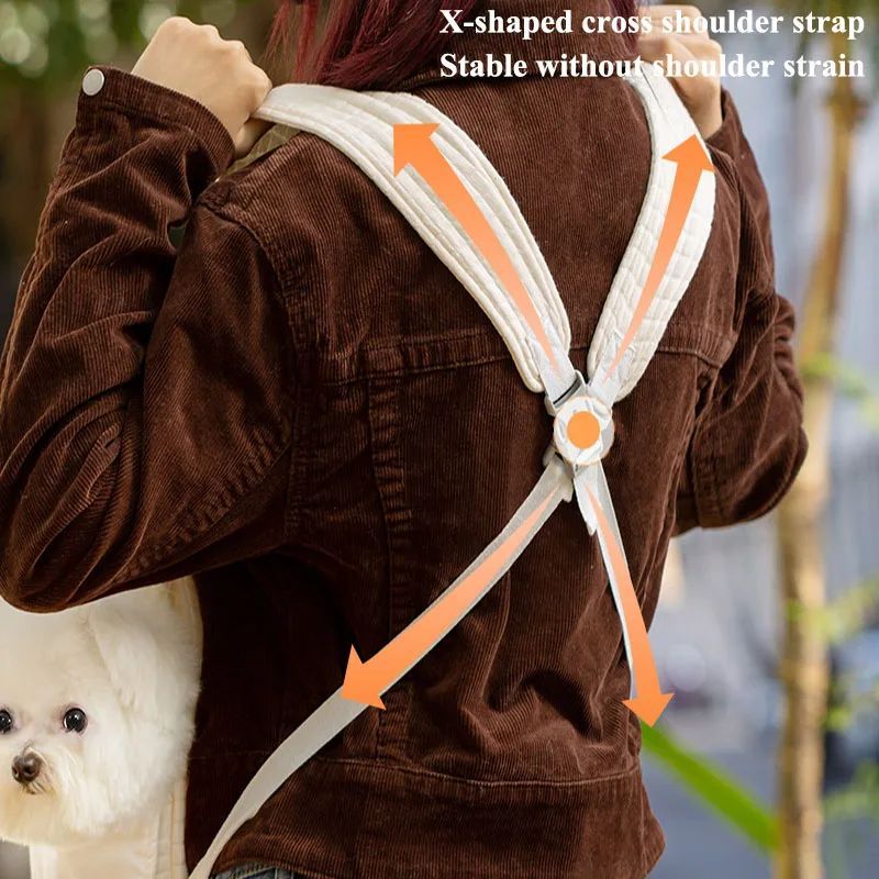 Pet Backpack Carrier Breathable Travel Chest Bag Outdoor Use