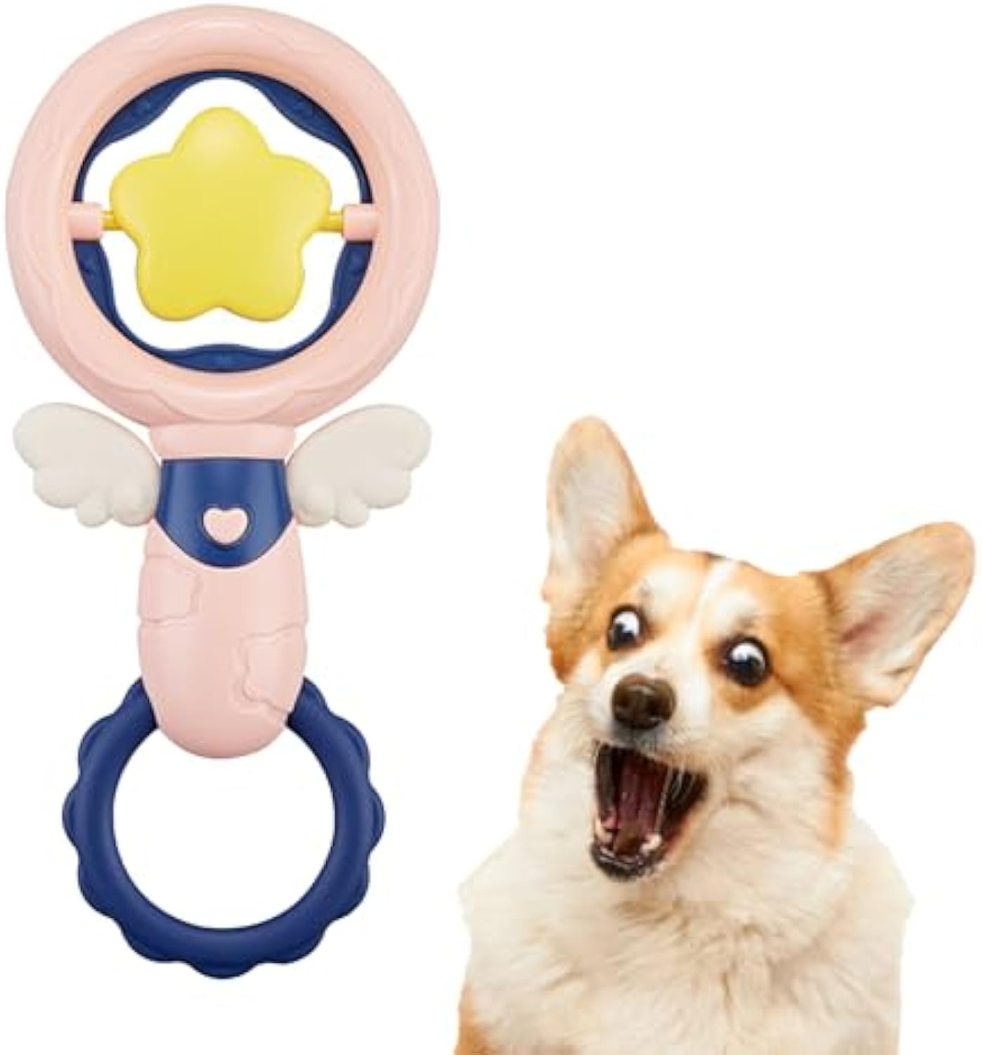 Pet Interactive Squeaky Chew Toy Durable Teeth Cleaning Toy