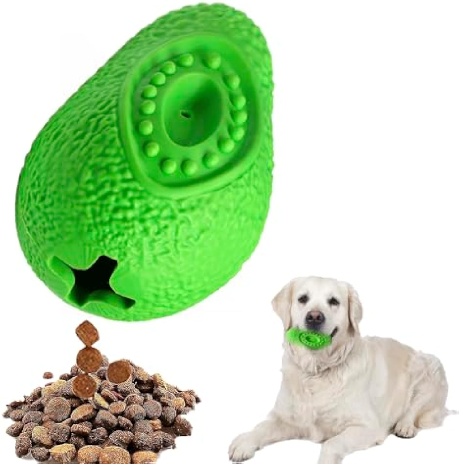Pet Indestructible Chew Toy Durable Rubber Teething Toy