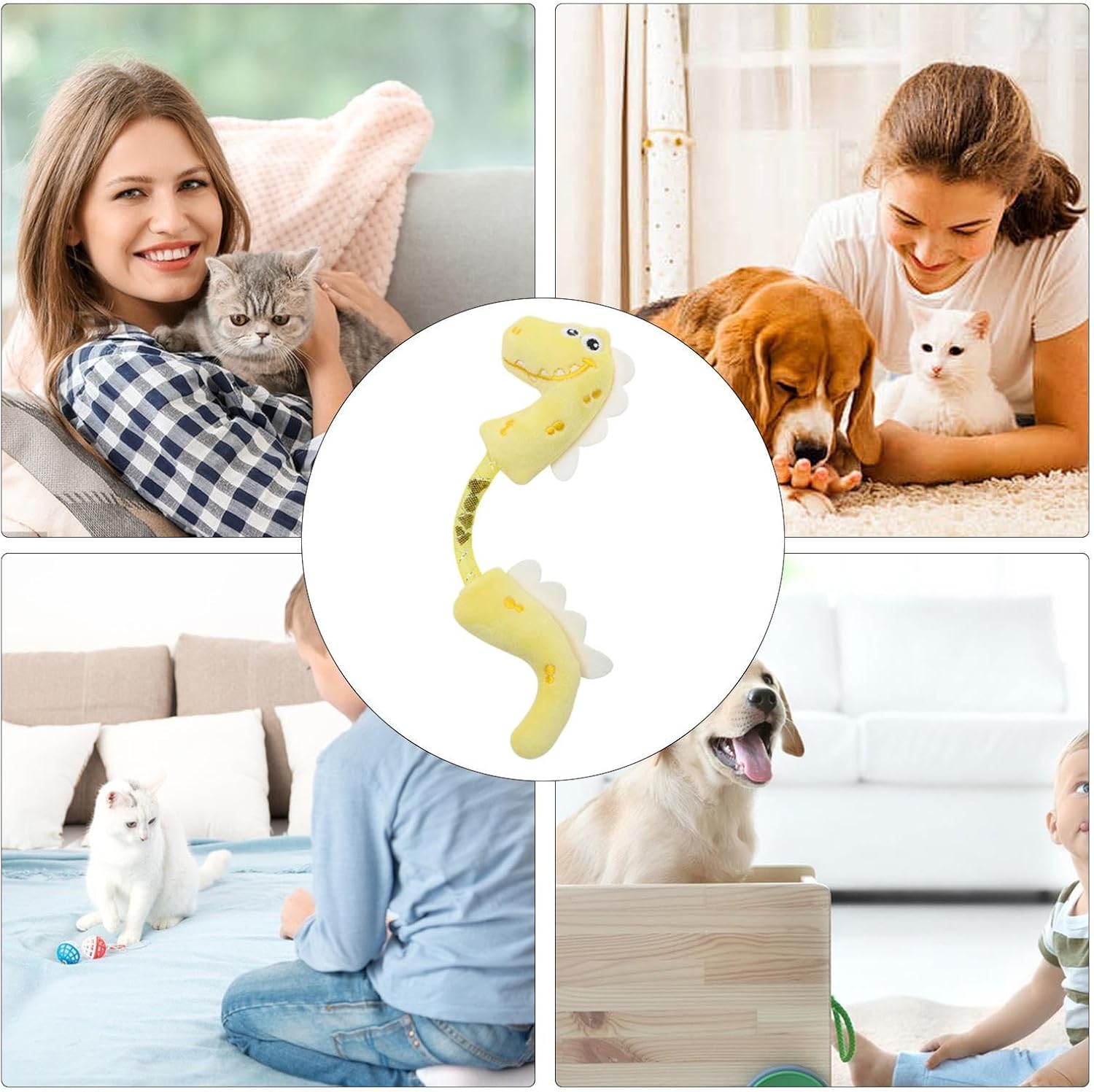 Pet Chew Rope Interactive Teeth Cleaning Spring Kicker Toy