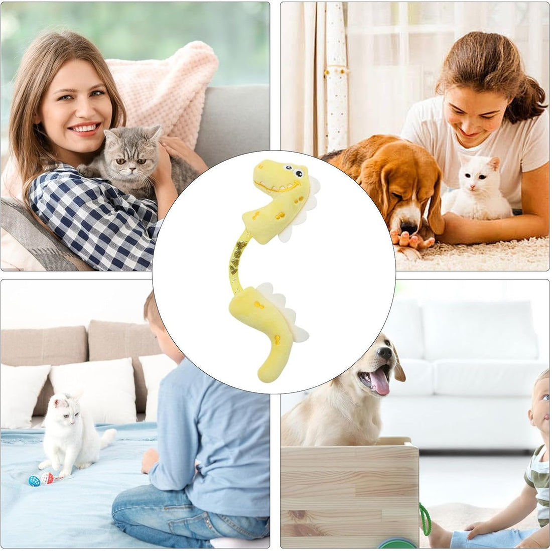 Pet Chew Rope Interactive Teeth Cleaning Spring Kicker Toy
