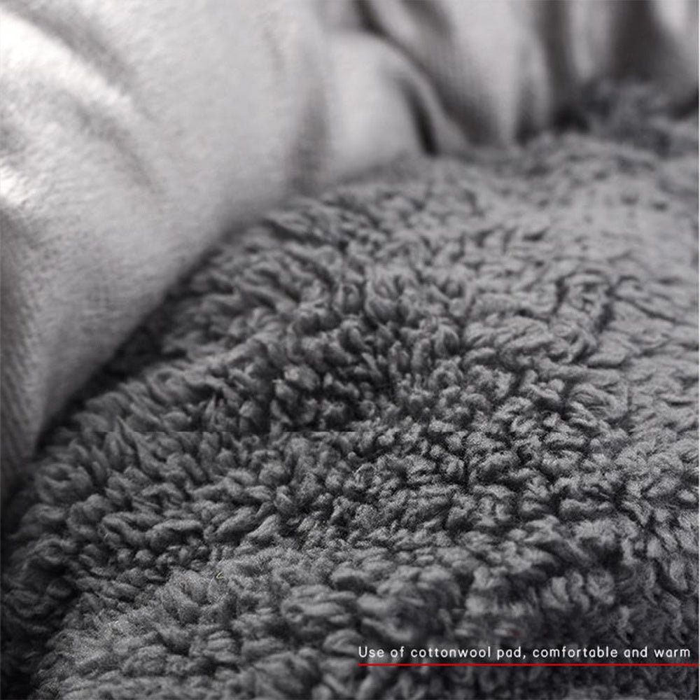 Soft Round Plush Pet Sleeping Mat With Pillow Nest
