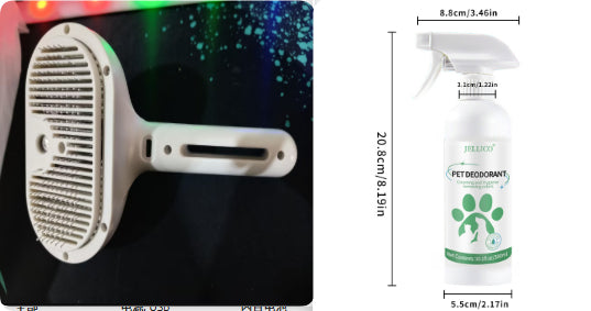 Pet Grooming Self Cleaning Hair Removal Comb With Mist Humidifier