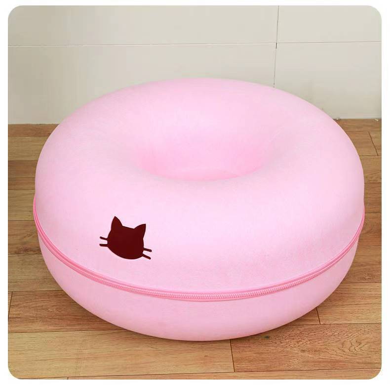Comfortable Round Pet Tunnel Bed For Cats And Pets