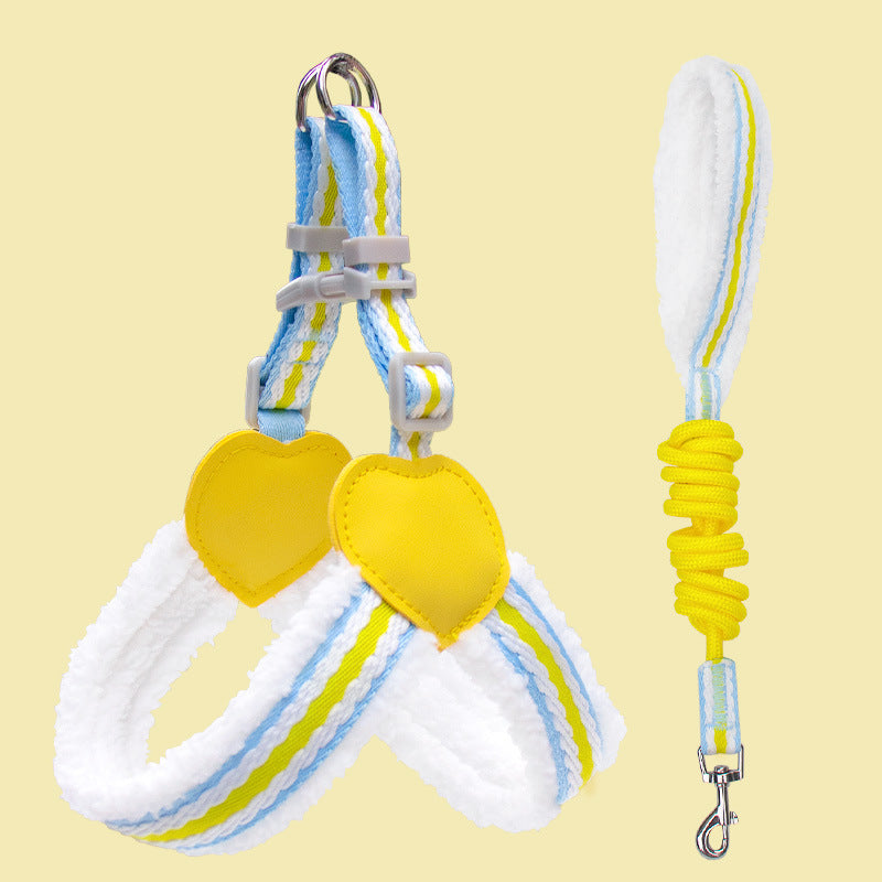 Pet Breathable Chest Vest Leash Walking Control Strap