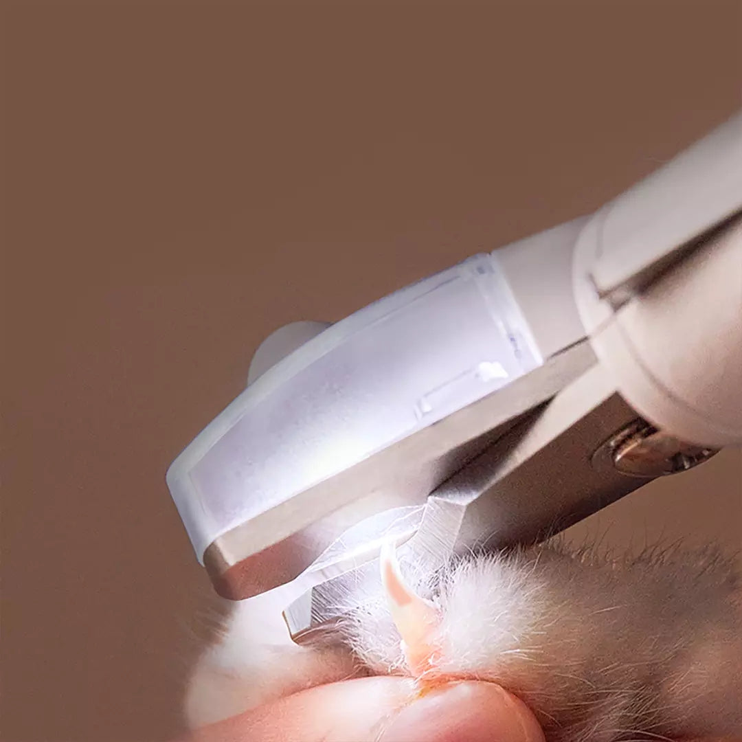 Professional Pet Nail Clipper LED Light Grooming Tool