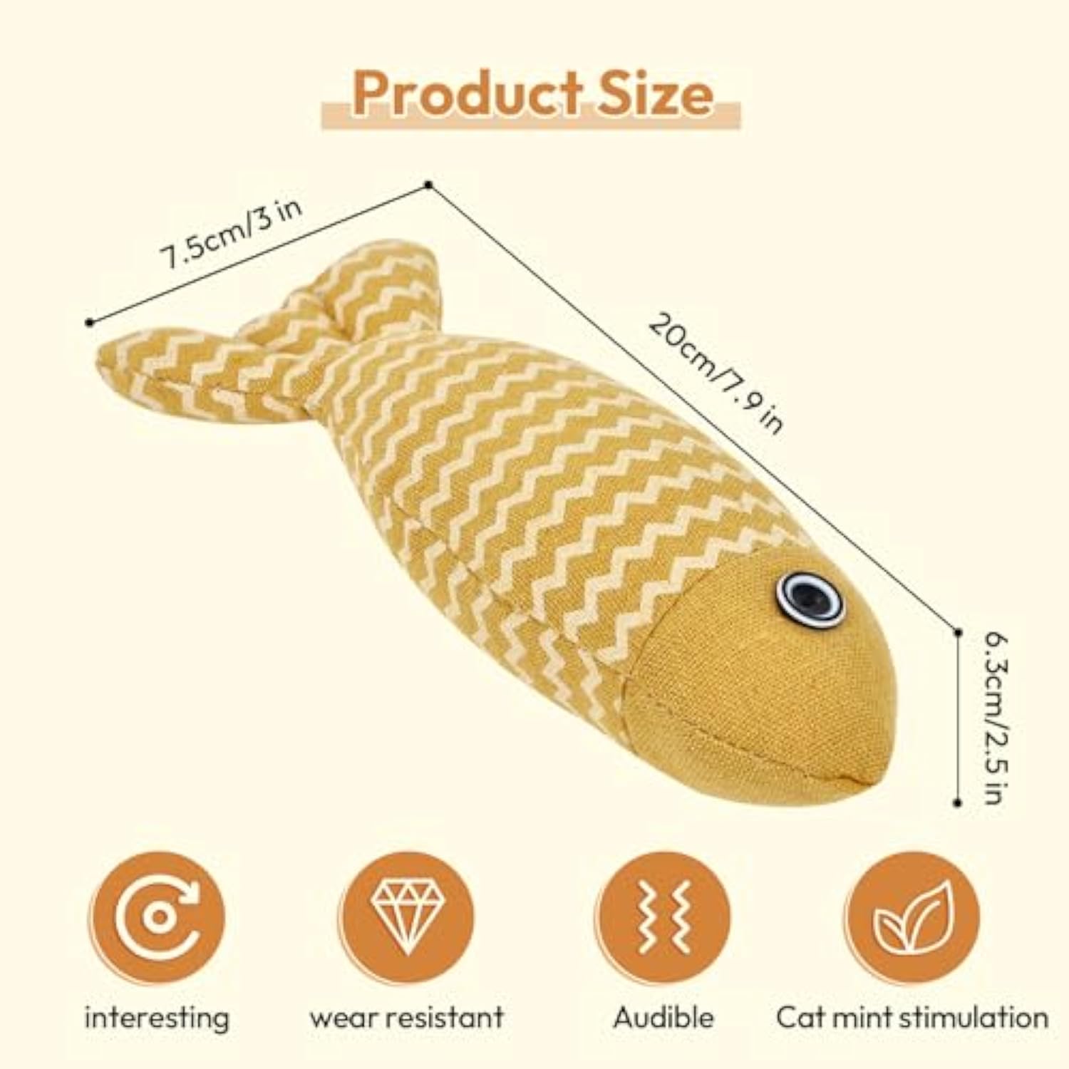 Pet Catnip Fish Toy Set Interactive Self Play Kitten Toys