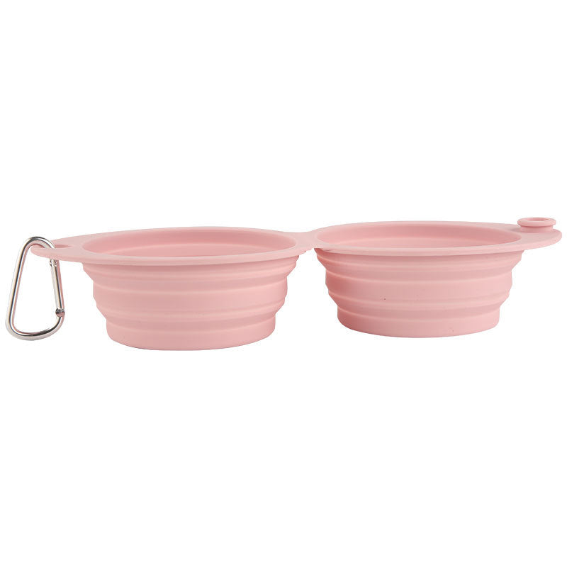Pet Silicone Foldable Portable Outdoor Feeding Bowl