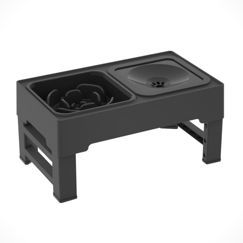 Pet Adjustable Stainless Stand Double Feeding Bowl