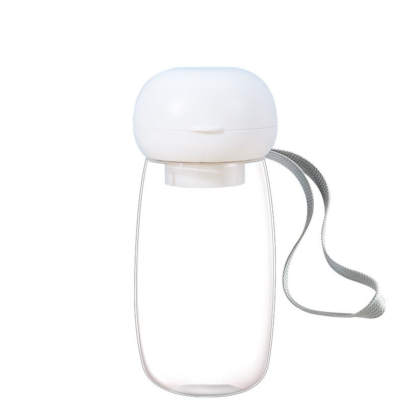 Pet Portable Travel Water Bottle Feeding Cup With Lanyard