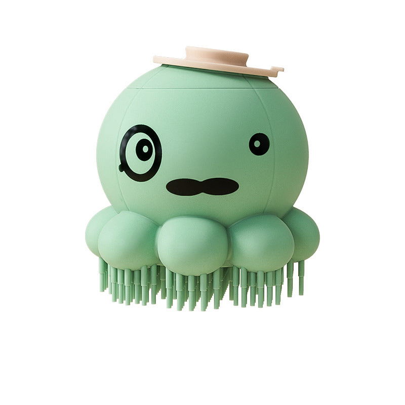 Pet Silicone Bath Brush Massage Cleaning Grooming Tool