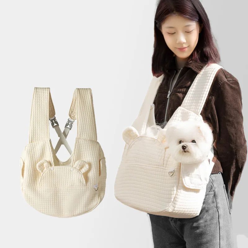Pet Backpack Carrier Breathable Travel Chest Bag Outdoor Use