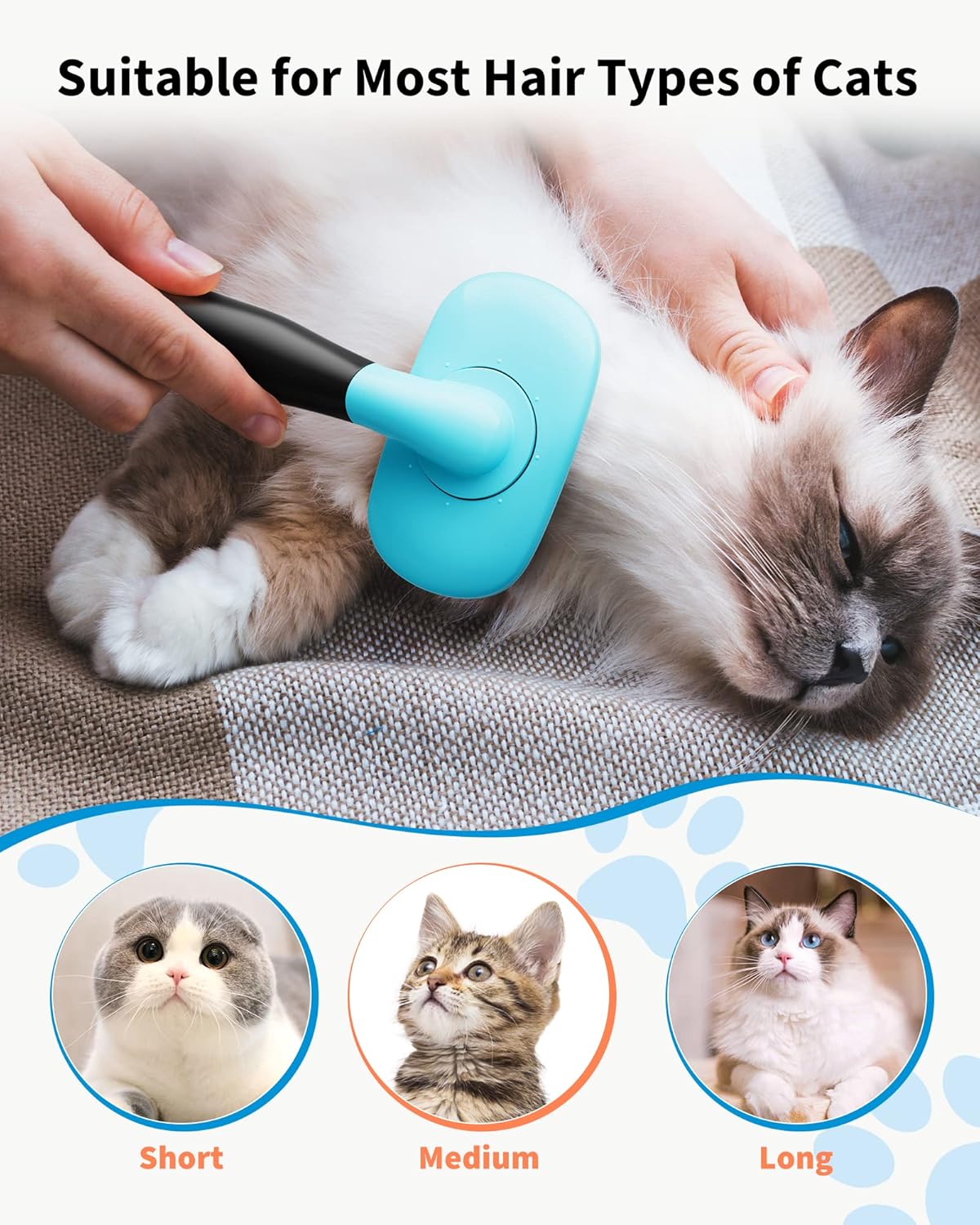 Pet Grooming Brush Shedding Hair Removal Care Tool
