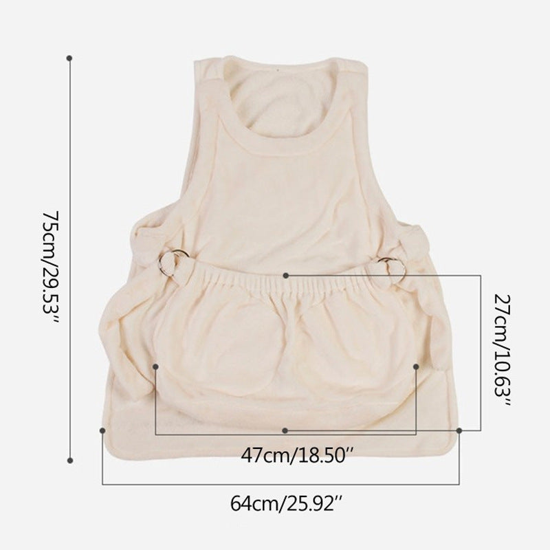 Pet Carrier Apron Outdoor Travel Hanging Bag Transport Tool