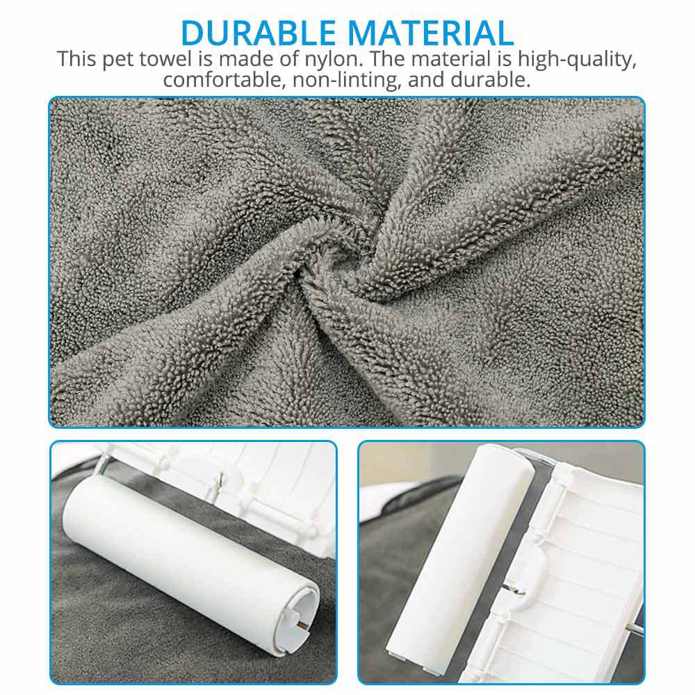 Pet Super Absorbent Bathrobe Bath Towel Drying Coat