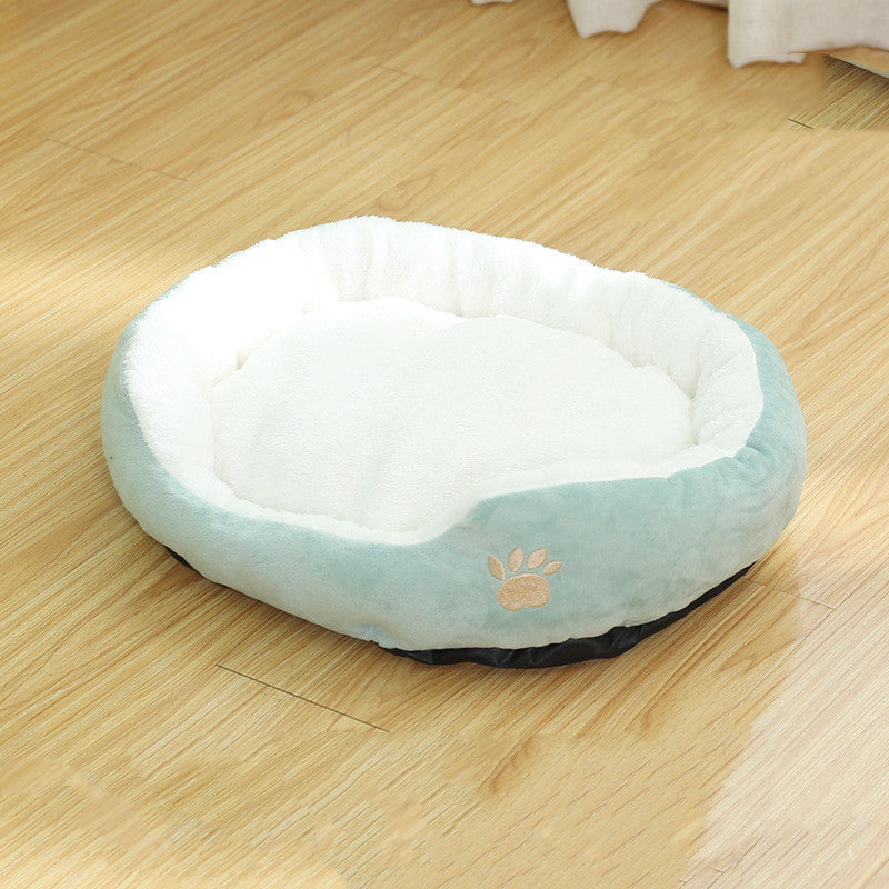 Removable Washable Round Pet Kennel Bed With Cushion