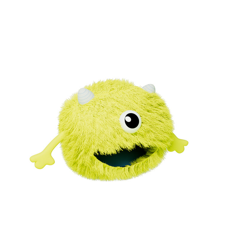 Machine Washable Fluffy Round Calming Plush Pet Bed Non Slip Self Warming Cushion