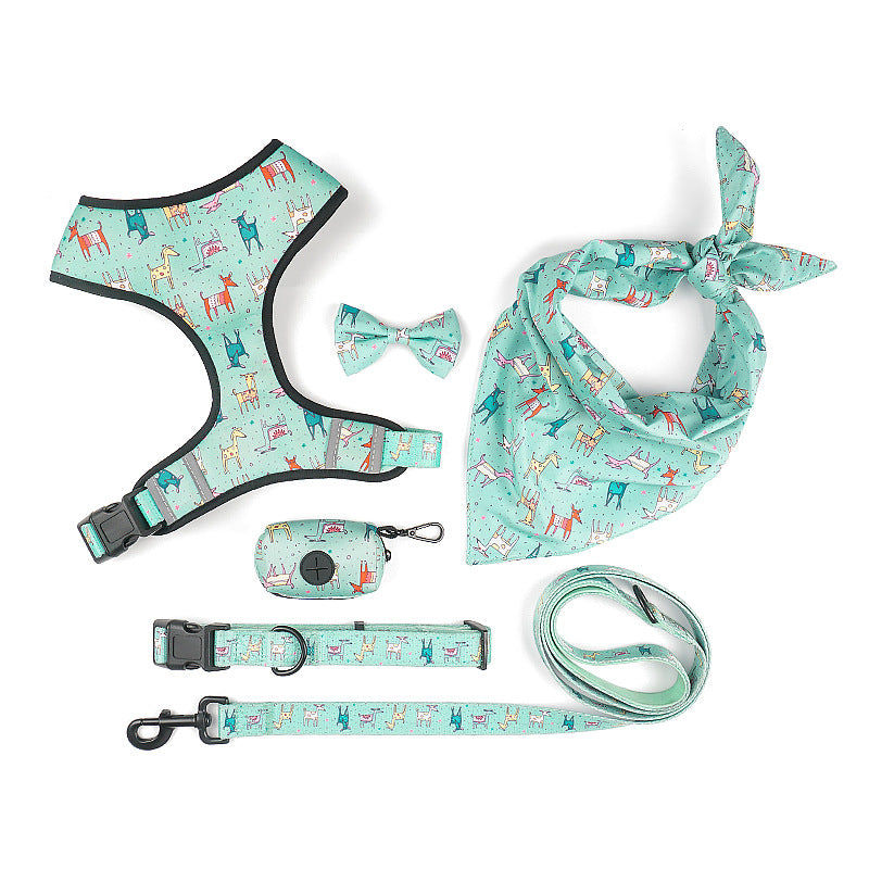 Pet Harness Leash Bow Walking Control Strap