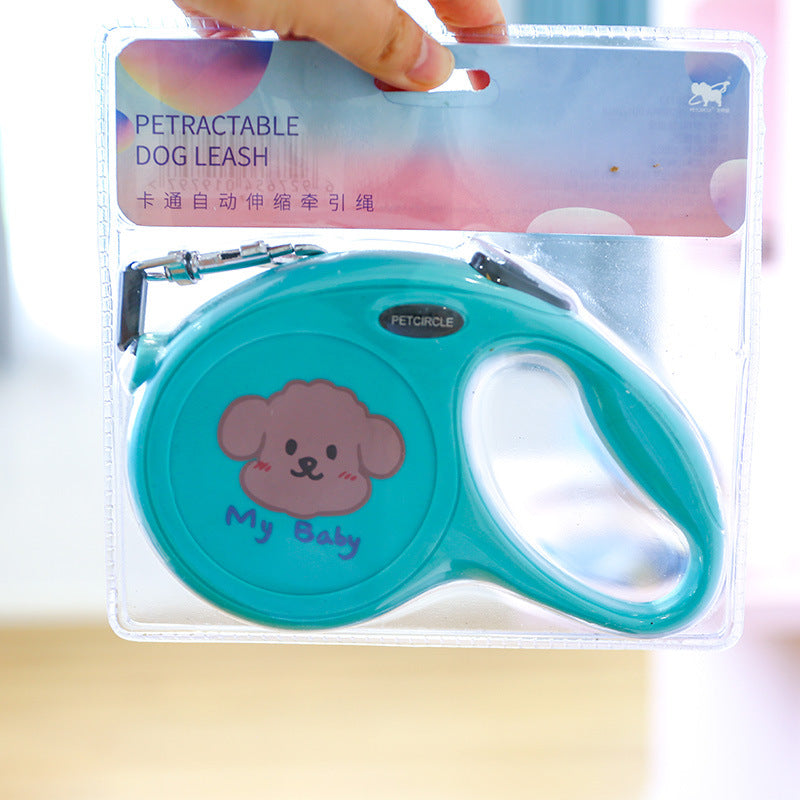 Pet Retractable Cartoon Leash Walking Control Rope