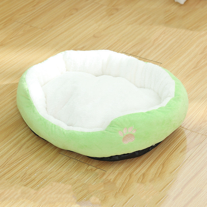 Removable Washable Round Pet Kennel Bed With Cushion