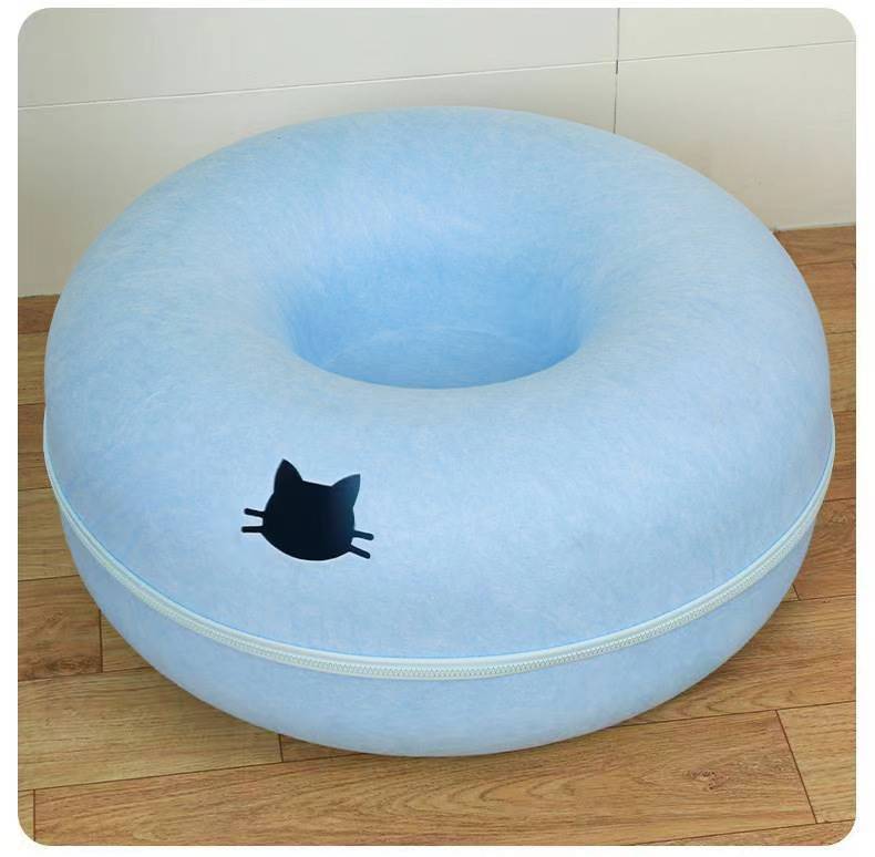Comfortable Round Pet Tunnel Bed For Cats And Pets
