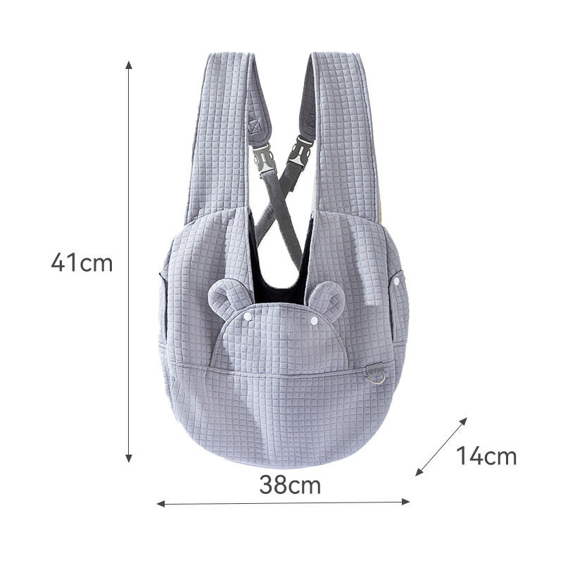 Pet Backpack Carrier Breathable Travel Chest Bag Outdoor Use
