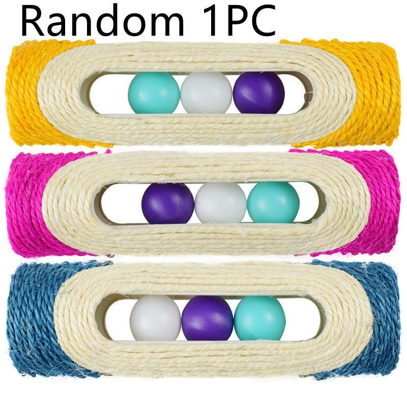 Pet Sisal Drum Interactive Scratching Toy Set