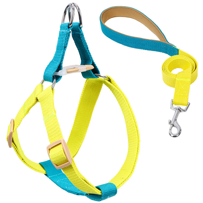 Pet Drawstring Vest Leash Walking Control Strap