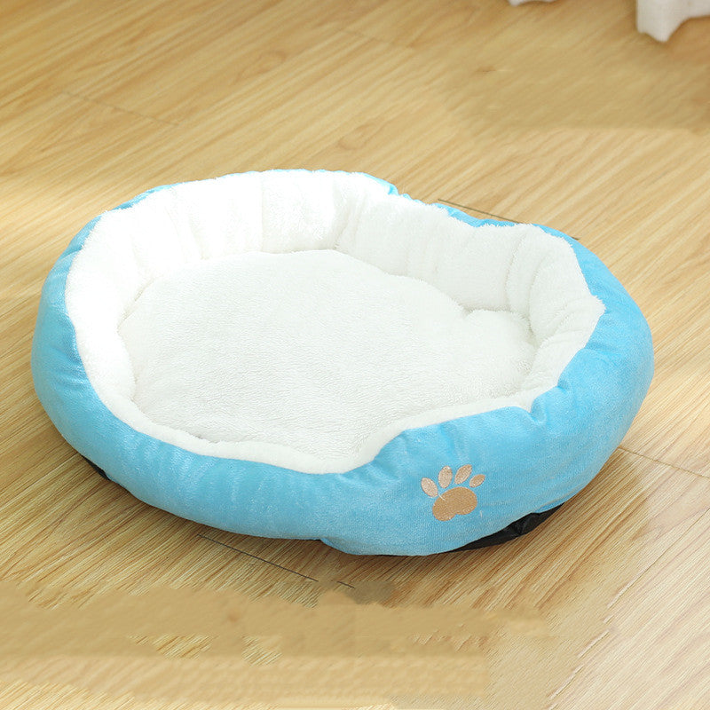 Removable Washable Round Pet Kennel Bed With Cushion