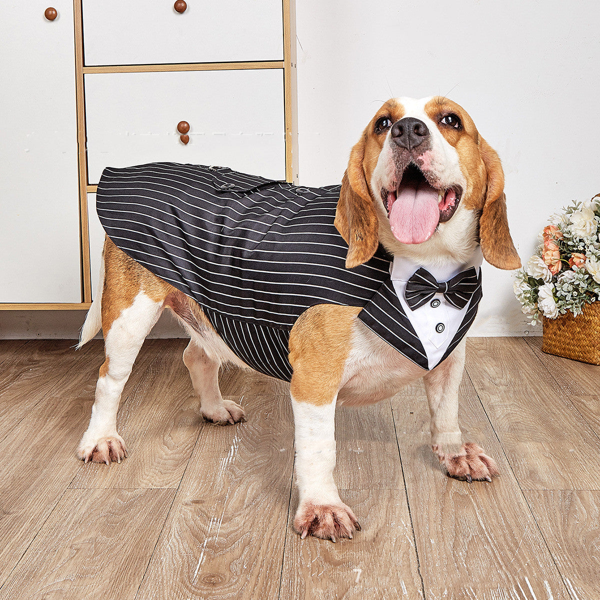 Pet Wedding Suit Elegant Formal Jacket Swallowtail Style For Pet Wear