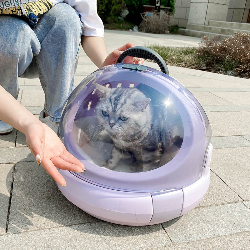 Panoramic Space Capsule Pet Carrier With Inner Cushion