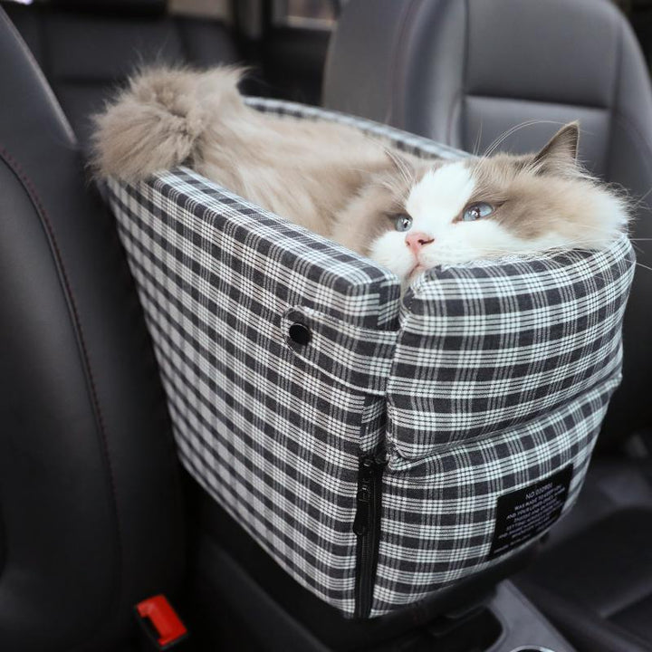 Portable Non Slip Pet Car Seat Booster Travel Carrier Bed