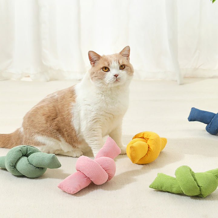 Pet Cotton Rope Knot Chew Tug Interactive Toy