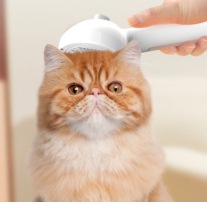 Pet Grooming Self Cleaning Hair Removal Comb With Mist Humidifier