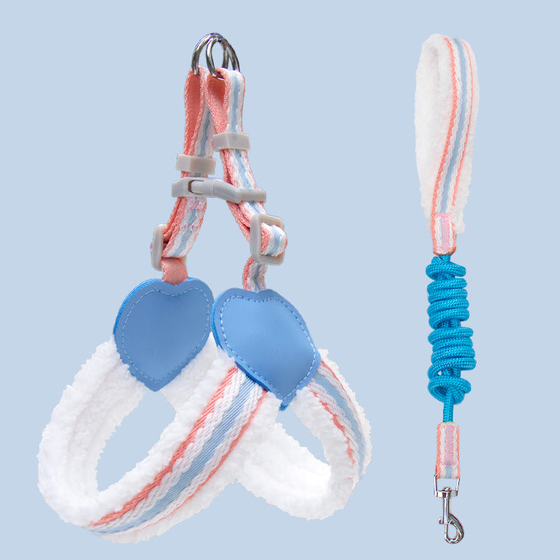 Pet Breathable Chest Vest Leash Walking Control Strap