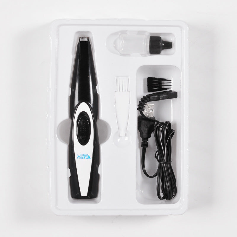 Pet Nail Hair Trimmer Electric Grooming Grinder USB Rechargeable Tool