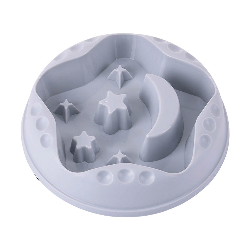 Pet Moon Star Slow Feeding Large Capacity Bowl