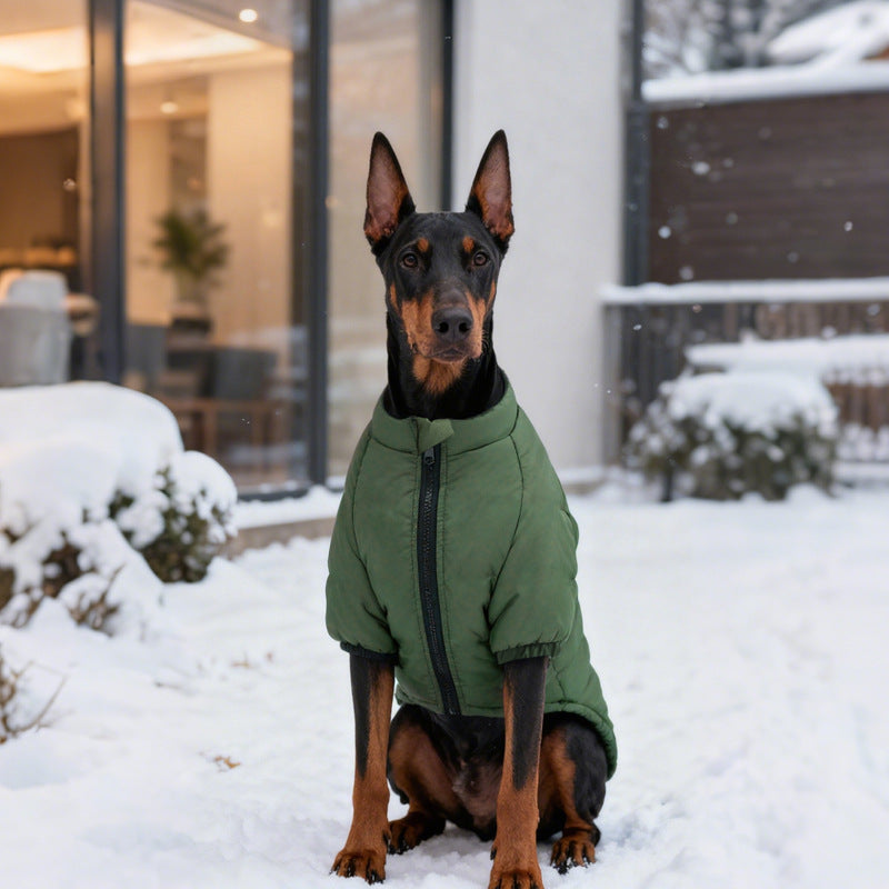Pet Cotton Jacket Two Leg Design Warm Comfortable Outdoor Wear