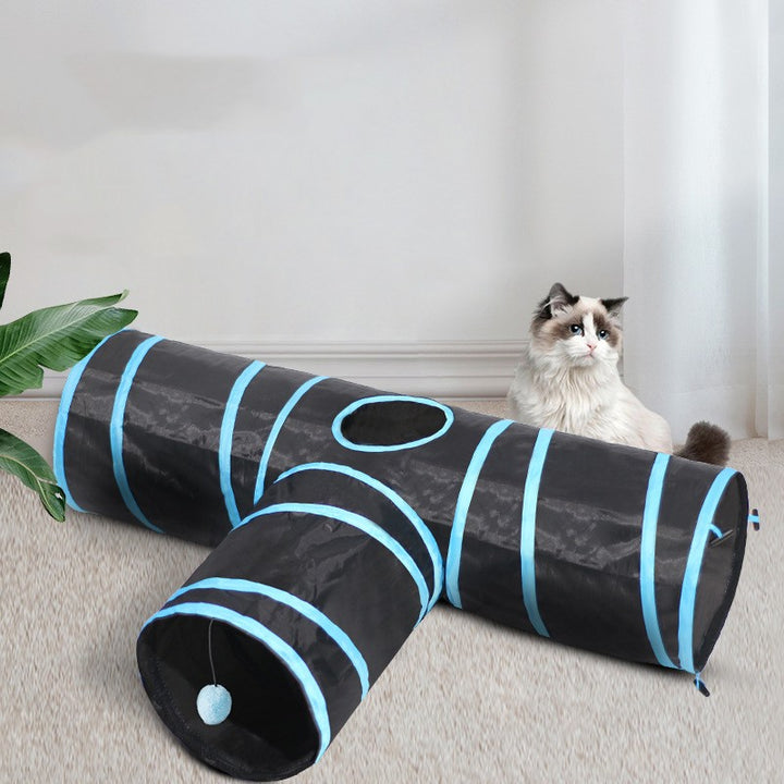 Pet Foldable Tunnel Climbing Interactive Toy