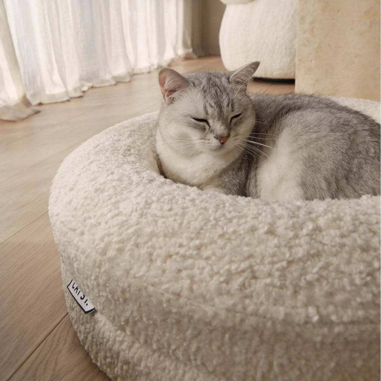 Solid Color Leisure Round Pet Bed Nest