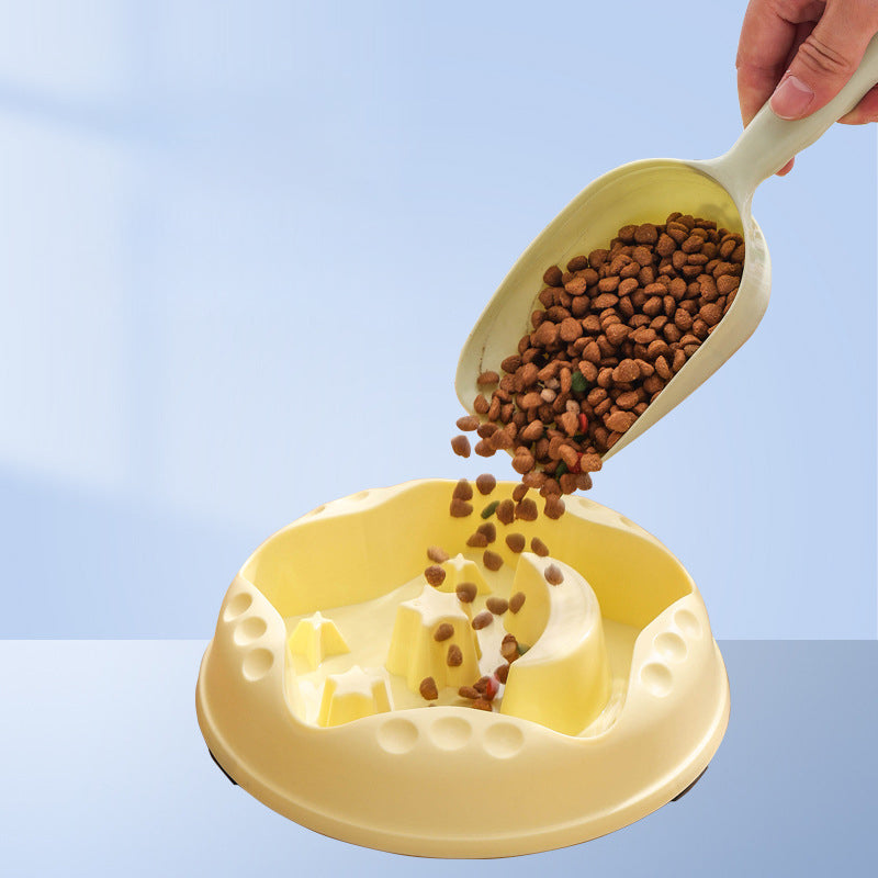 Pet Moon Star Slow Feeding Large Capacity Bowl