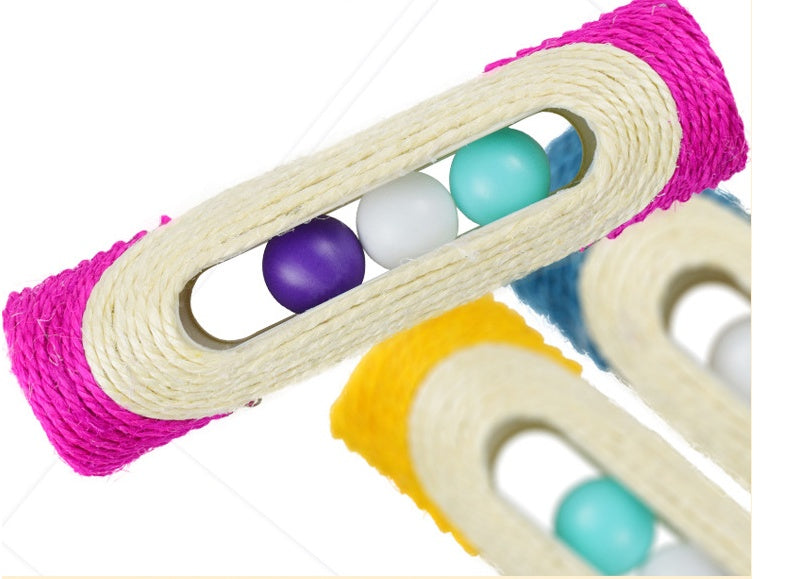 Pet Sisal Drum Interactive Scratching Toy Set