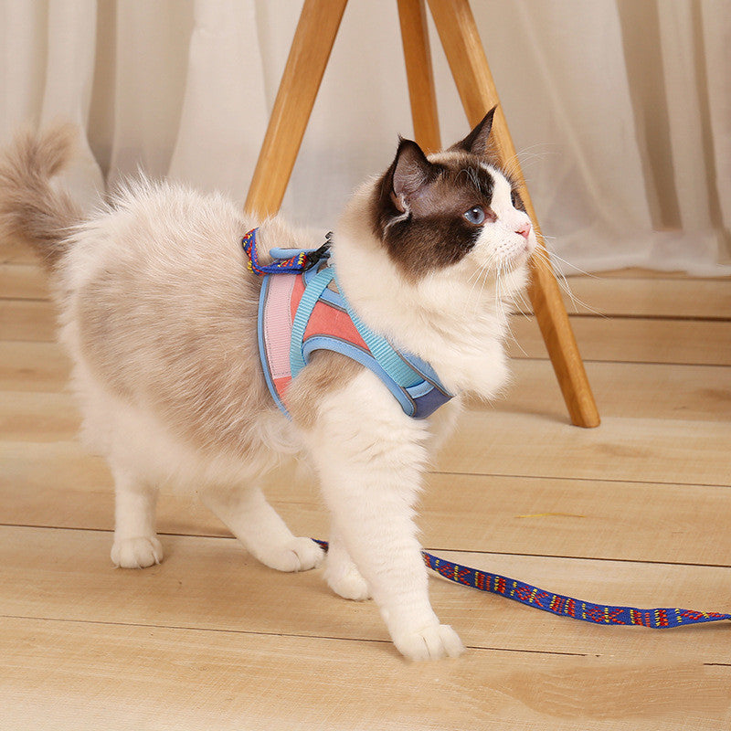Anti Escape Reflective Pet Harness And Leash Set