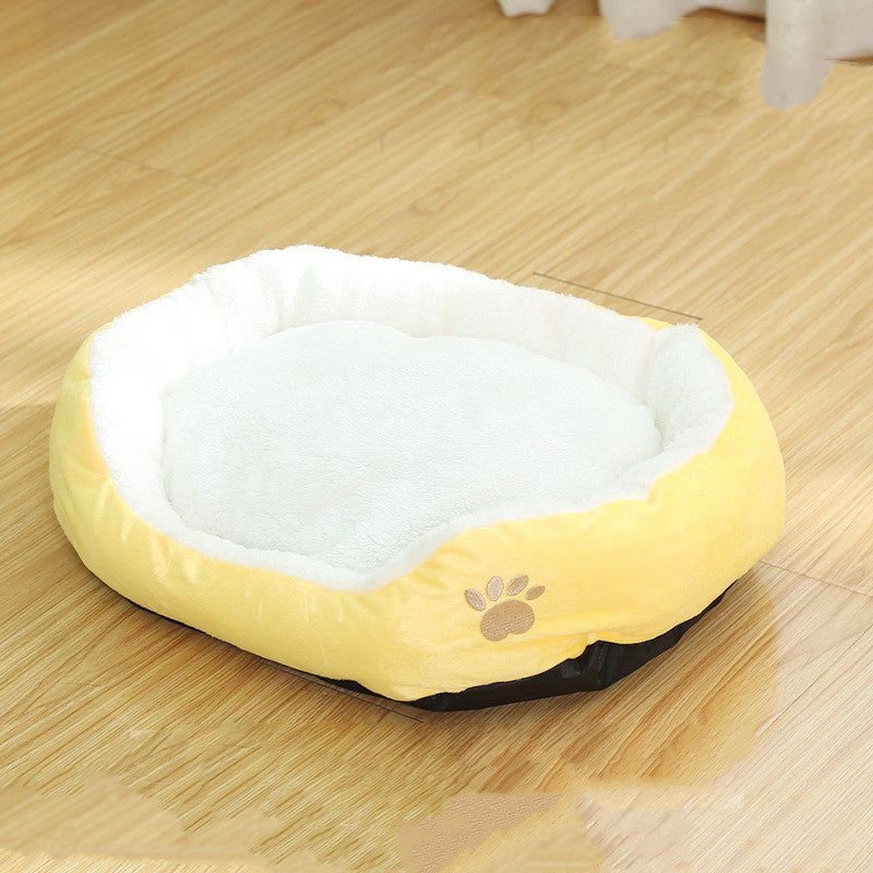 Removable Washable Round Pet Kennel Bed With Cushion