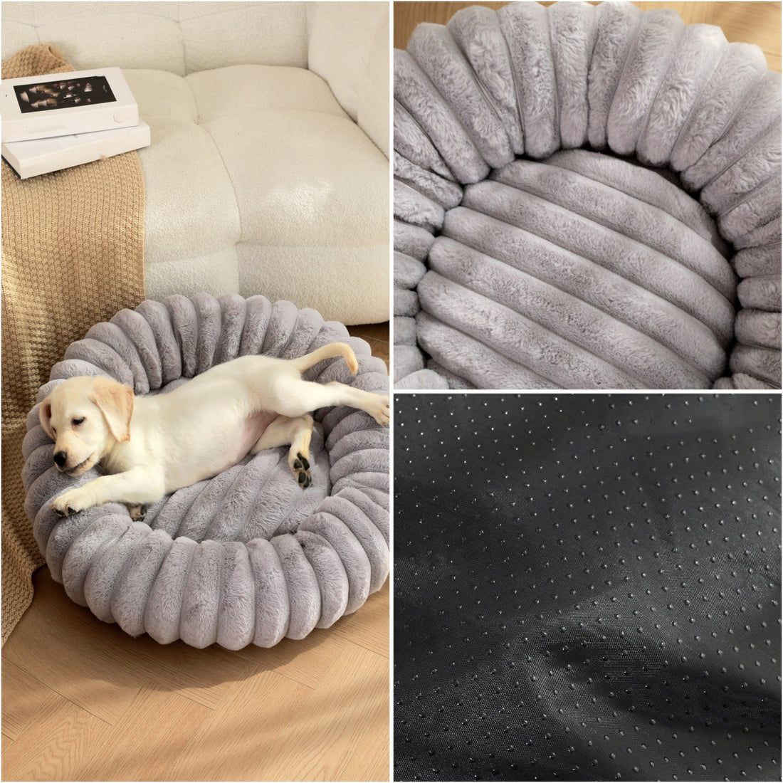 High Weight Plush Round Pet Nest Warm Winter Kennel Mat