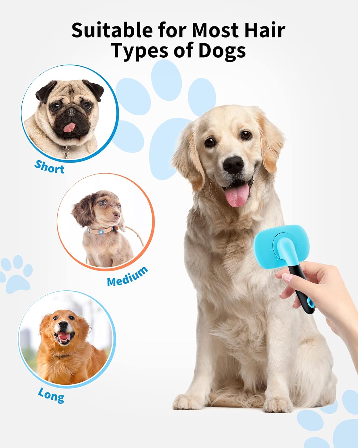 Pet Grooming Brush Shedding Hair Removal Care Tool
