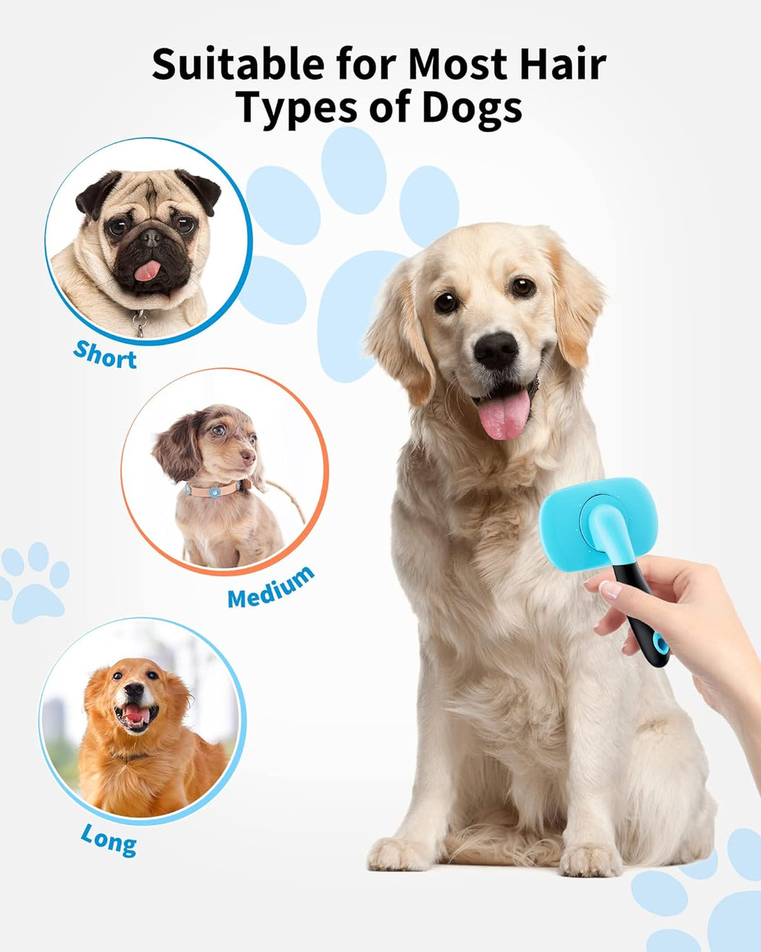Pet Grooming Brush Shedding Hair Removal Care Tool